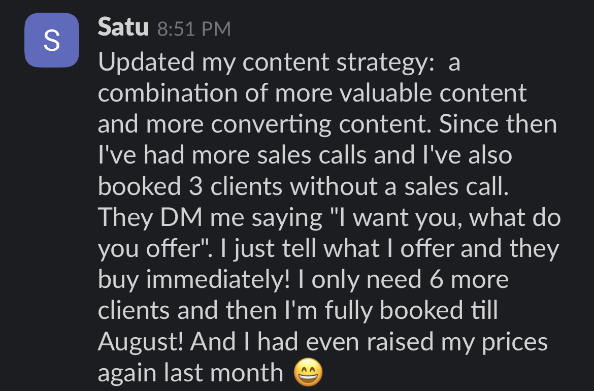 Student testimonial 25