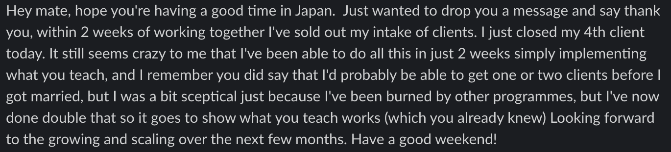 Student testimonial 38