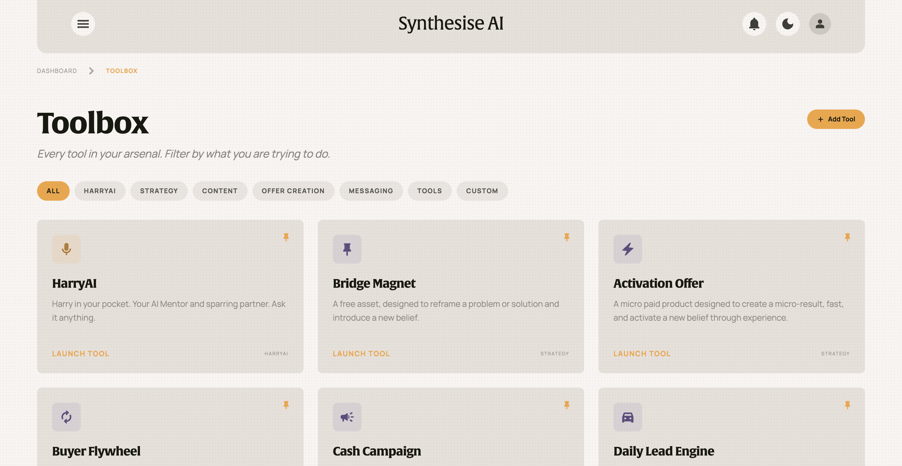 Preview of the Studio Library + AI platform.